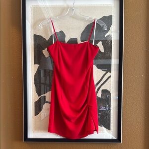 Elegant Red Mini Slip Dress Superdown XS Summer Fall